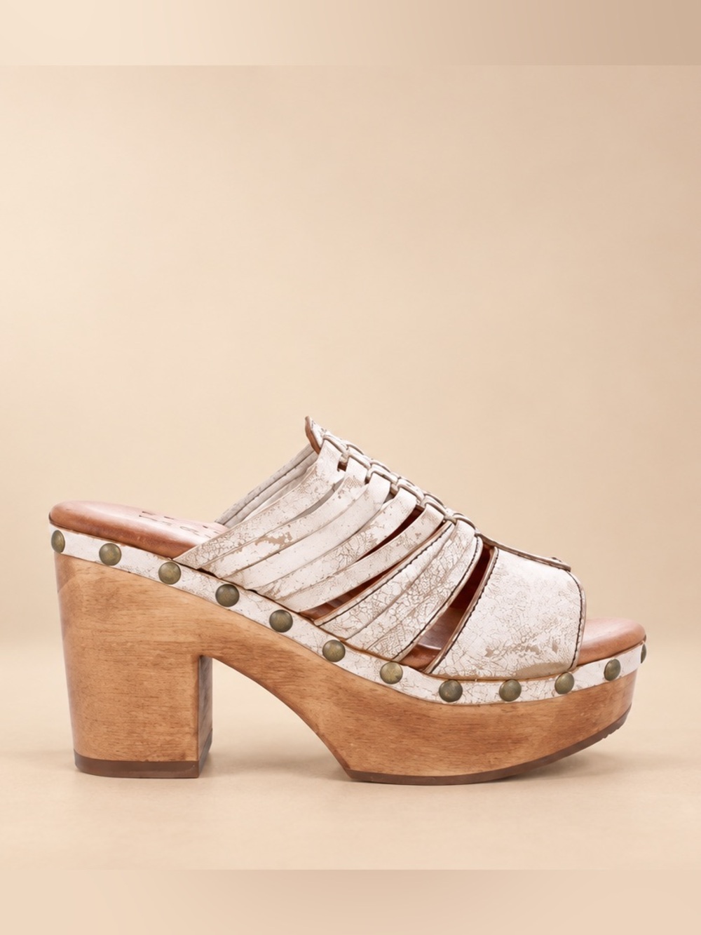 Bed Stu Shantel Nectar Lux Leather Platform Clogs Size 7 New in Box